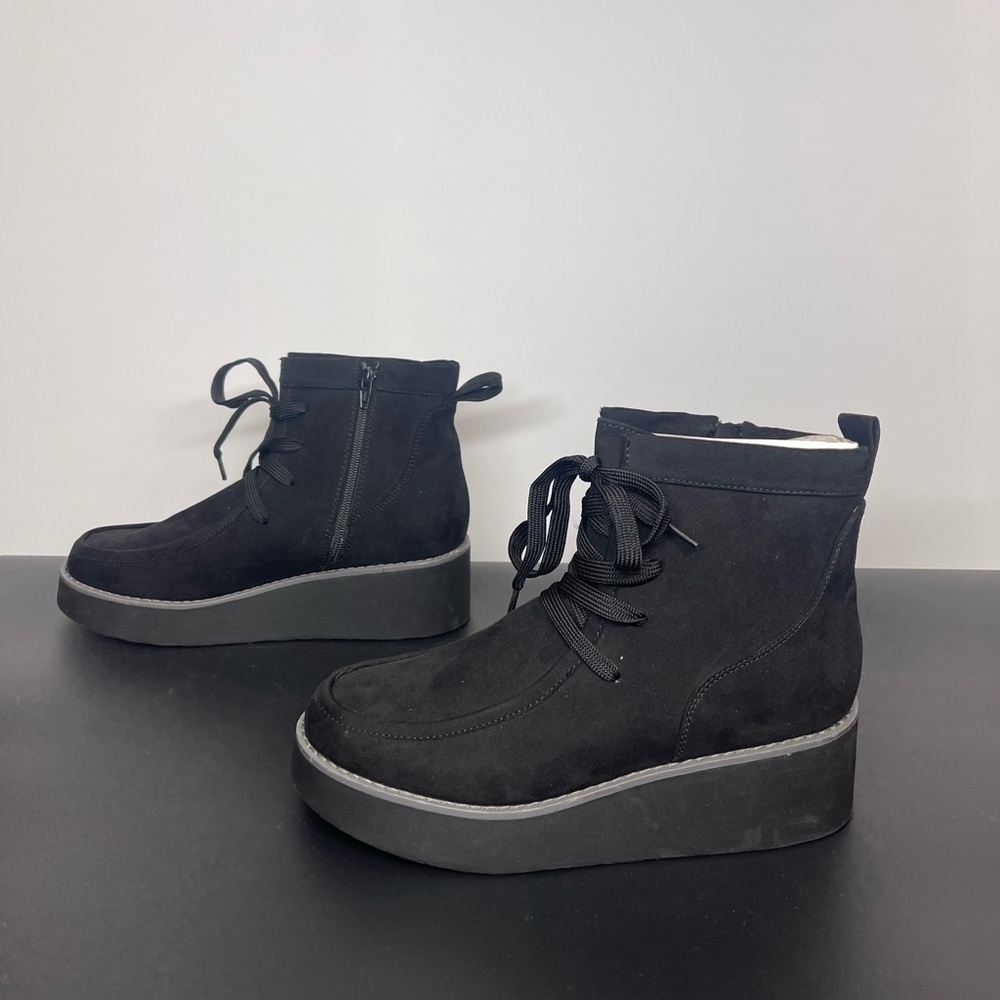 Sonoma Black Suede Boots (SB4) - Picture 3 of 8